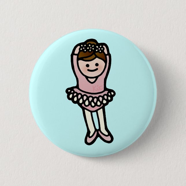 ballet butututon. 2 inch round button (Front)
