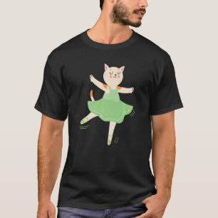 Ballet Cat Ballerina Love To Dance Ballet T-Shirt