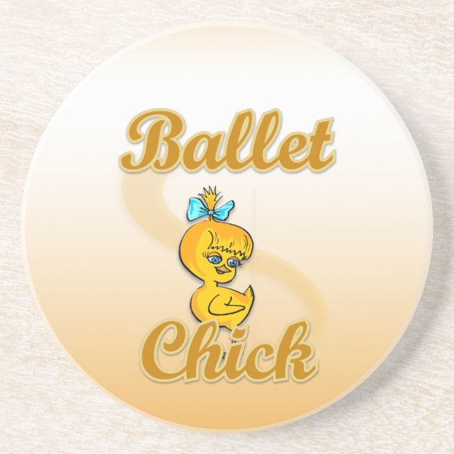 Ballet Chick Coaster (Front)
