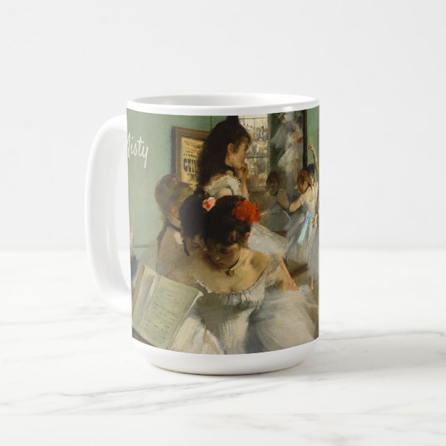 Ballet Class | Edgar Degas | Dancer Personalized Coffee Mug (Front Left)