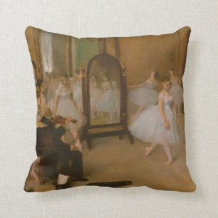 Ballet Class   Edgar Degas   Dancer Throw Pillow