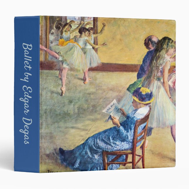Ballet Class, the Dance Hall by Edgar Degas Binder (Front/Spine)