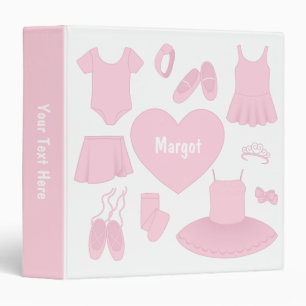 Ballet Clothes Binder - White Background