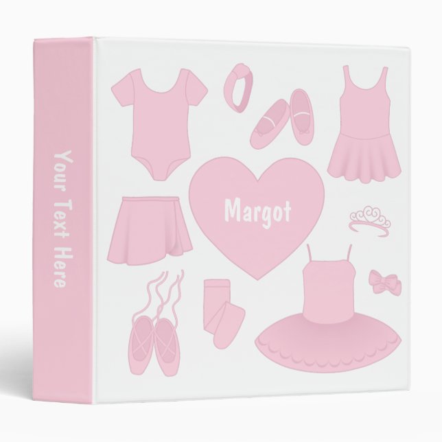 Ballet Clothes Binder - White Background (Front/Spine)