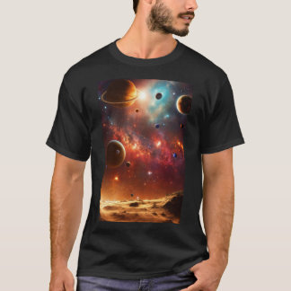Ballet cosmique à double face : T-shirt Planets Lu
