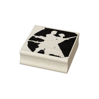 Ballet Couple in Black & White Rubber Stamp