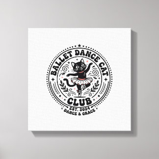Ballet Dance Cat Pet Lover Shirt Art - Ballet Danc Canvas Print