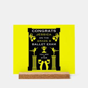 Ballet Dance Congratulations Acrylic Sign