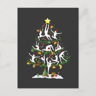 Ballet Dance Lover Xmas Lighting Ballet Christmas Holiday Postcard