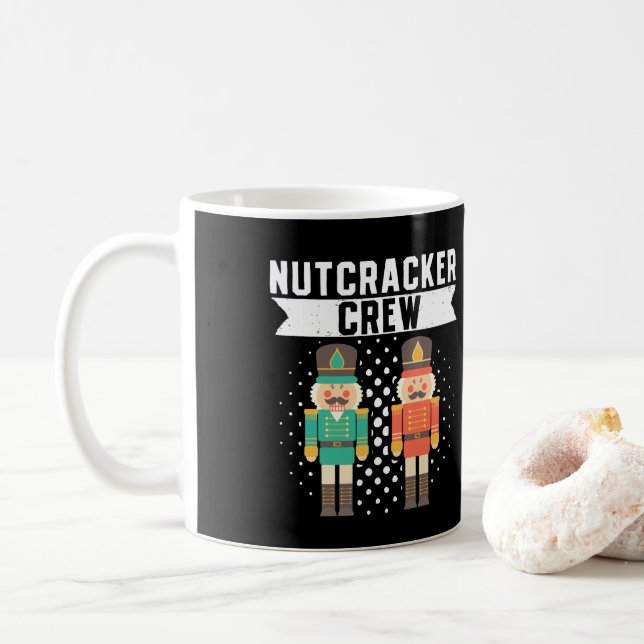 Ballet Dance Nutcracker Crew Coffee Mug (With Donut)