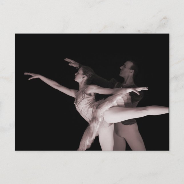 Ballet - Dance Partners 2 - Red Postcard (Front)