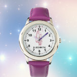 Ballet dance shoes pink name girl watch<br><div class="desc">Pink ballerina,  ballet pointe shoes. Personalize and add a name, </div>