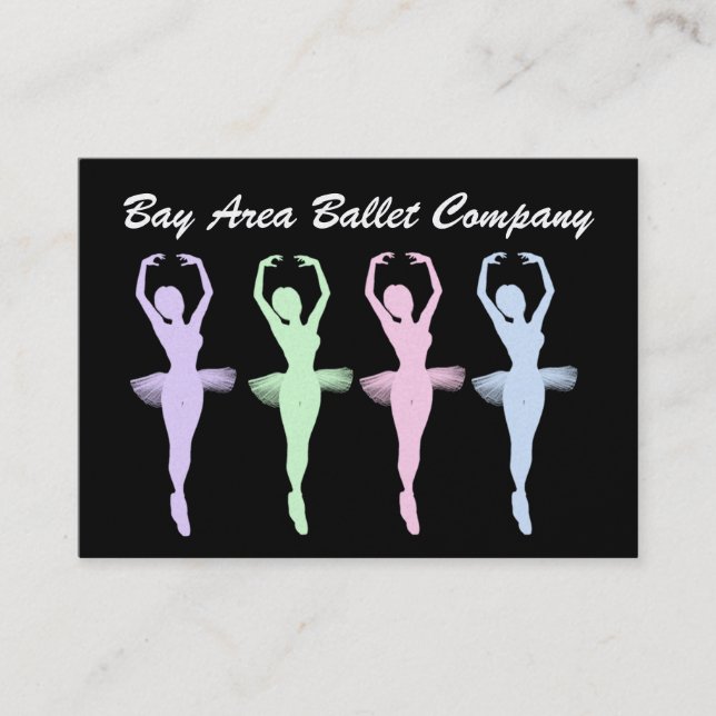 Ballet / Dance Studio Business Card (Front)