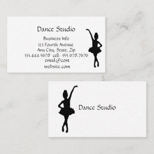 Ballet Dance Studio School  Business Card