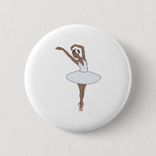 Ballet Dancer 2 Inch Round Button