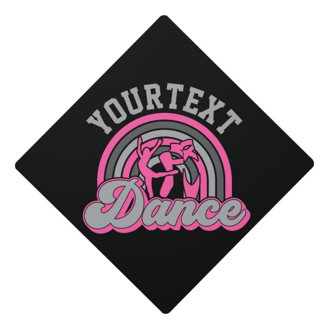 Ballet Dancer ADD TEXT Classic Dance Performer Graduation Cap Topper (Front)