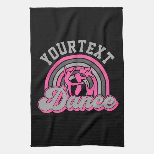 Ballet Dancer ADD TEXT Classic Dance Performer Kitchen Towel (Vertical)