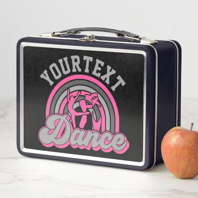 Ballet Dancer ADD TEXT Classic Dance Performer Metal Lunch Box (In Situ)