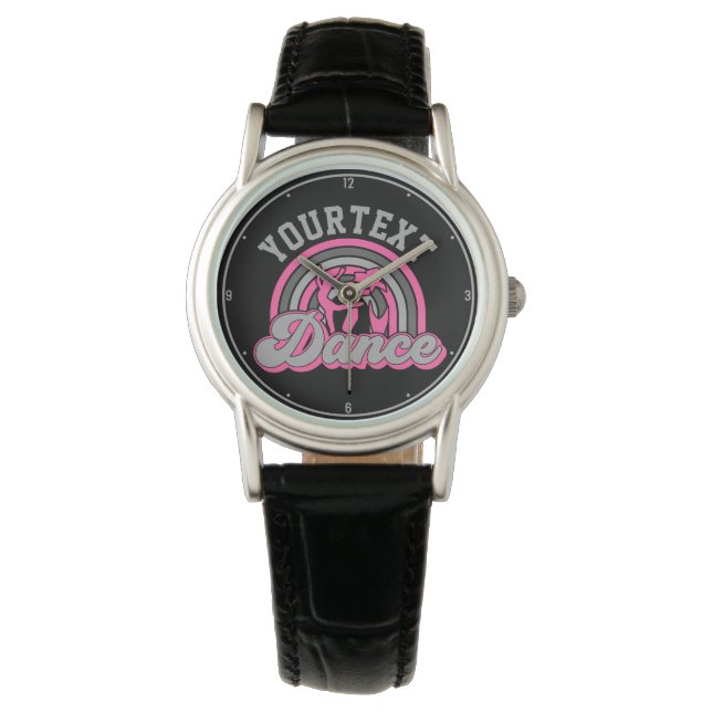 Ballet Dancer ADD TEXT Classic Dance Performer Watch (Front)