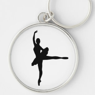 BALLET DANCER Arabesque (Ballerina silhouette) v2 Keychain
