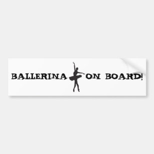 BALLET DANCER (Ballerina silhouette) ~.jpg Bumper Sticker