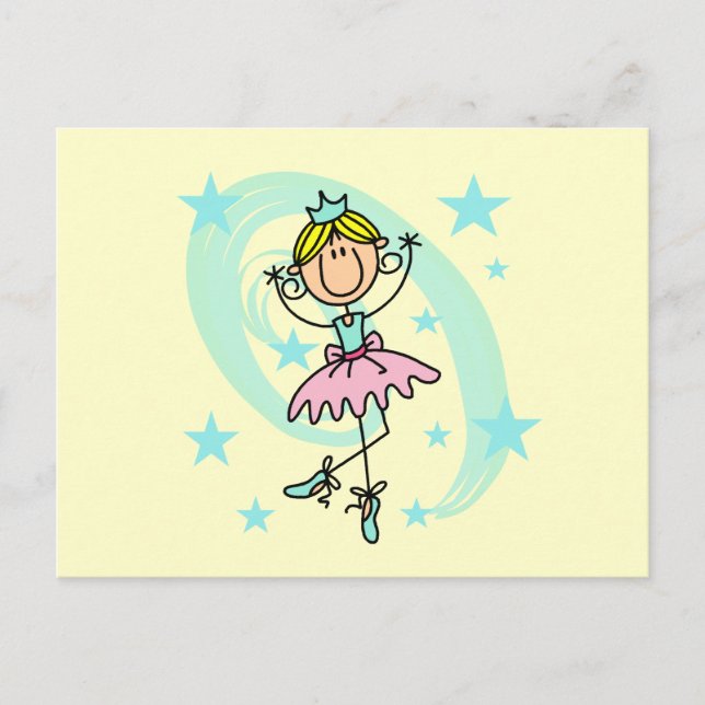 Ballet Dancer - Blonde T-shirts and Gifts Postcard (Front)