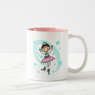 Ballet Dancer - Brown T-shirts and Gifts Two-Tone Coffee Mug