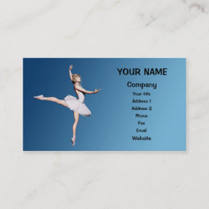 Ballet dancer business card