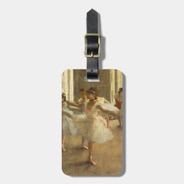 Ballet Dancer by Edgar Degas Luggage Tag (Front Vertical)