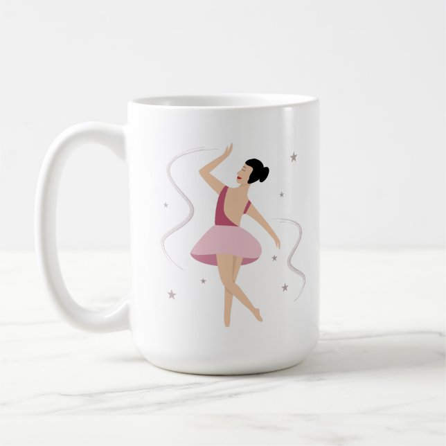 Ballet dancer coffee mug (Left)
