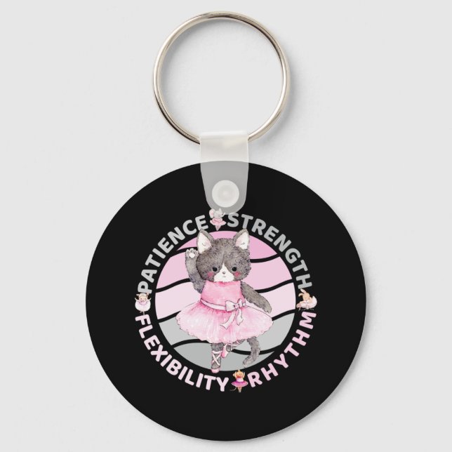 Ballet Dancer Core Values - Ballerina Keychain (Front)