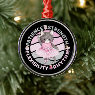 Ballet Dancer Core Values - Ballerina Metal Ornament