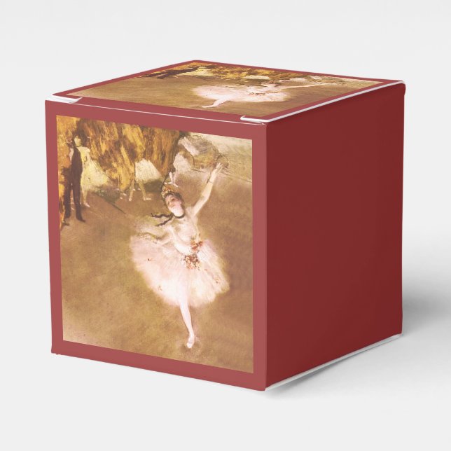 Ballet Dancer Degas Star Painting Favor Box (Front Side)