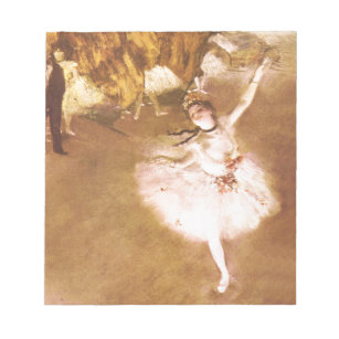 Ballet Dancer Degas Star Painting Notepad