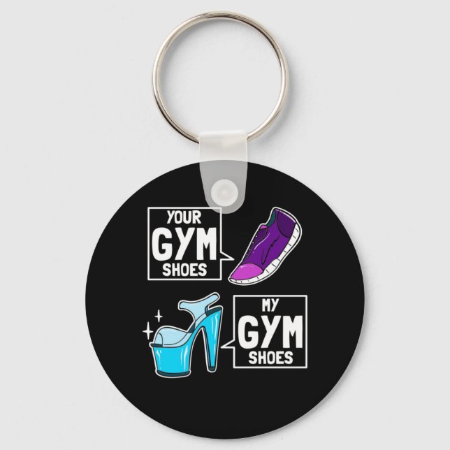 Ballet Dancer Gym Shoes Keychain (Front)