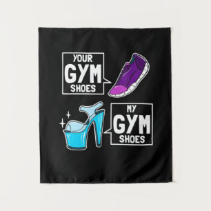 Ballet Dancer Gym Shoes Tapestry