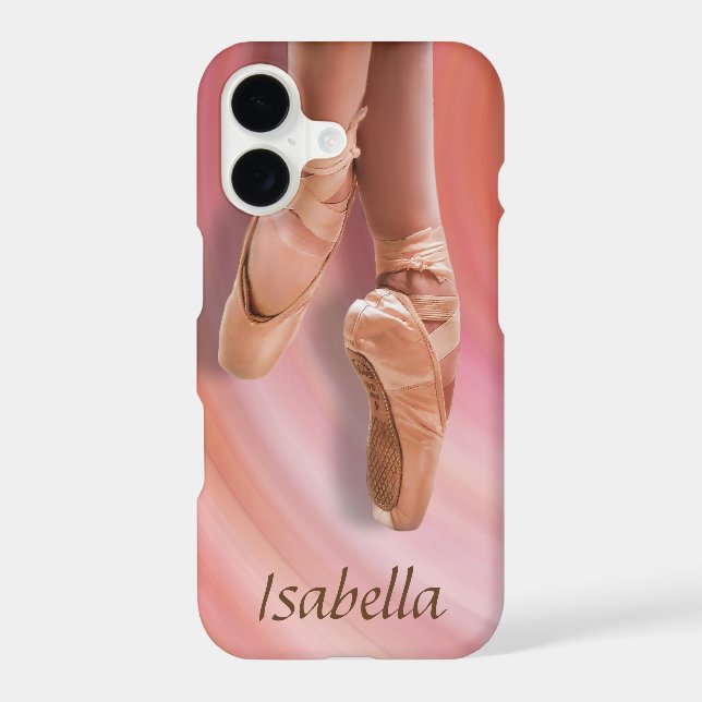 Ballet Dancer in Pink with Custom Name (Back)