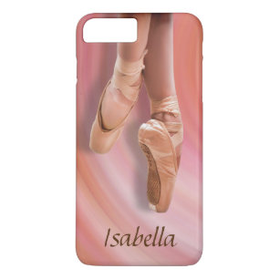 Ballet Dancer in Pink with Custom Name Case-Mate iPhone Case