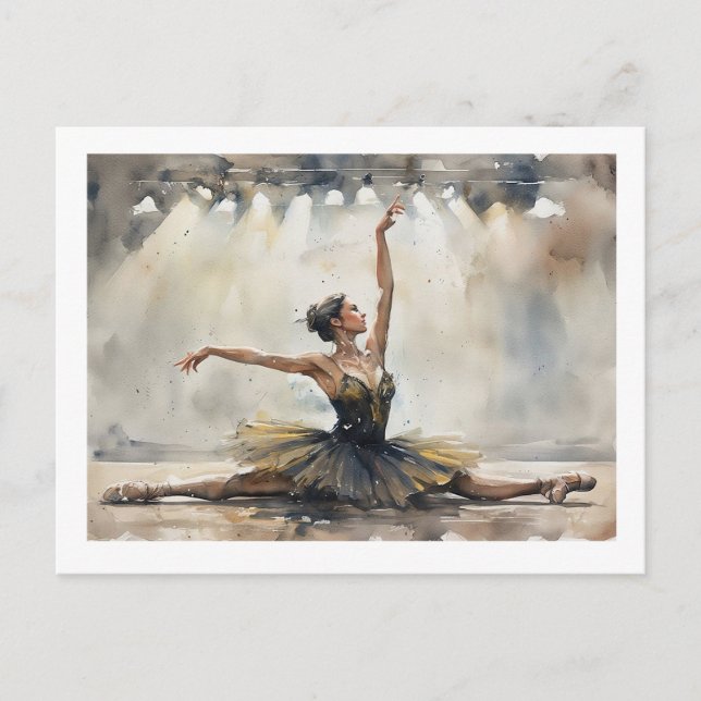 Ballet Dancer in Split,  Postcard (Front)