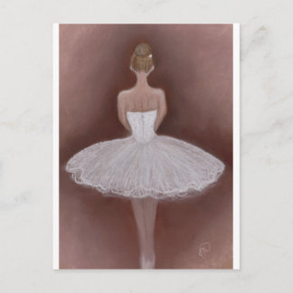 Ballet Dancer in tutu Postcard