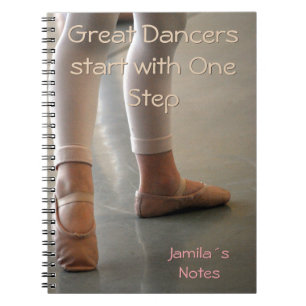 BALLET DANCER NOTEBOOK. PERSONAL GREAT DANCERS NOTEBOOK