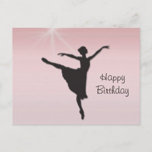 Ballet dancer postcard