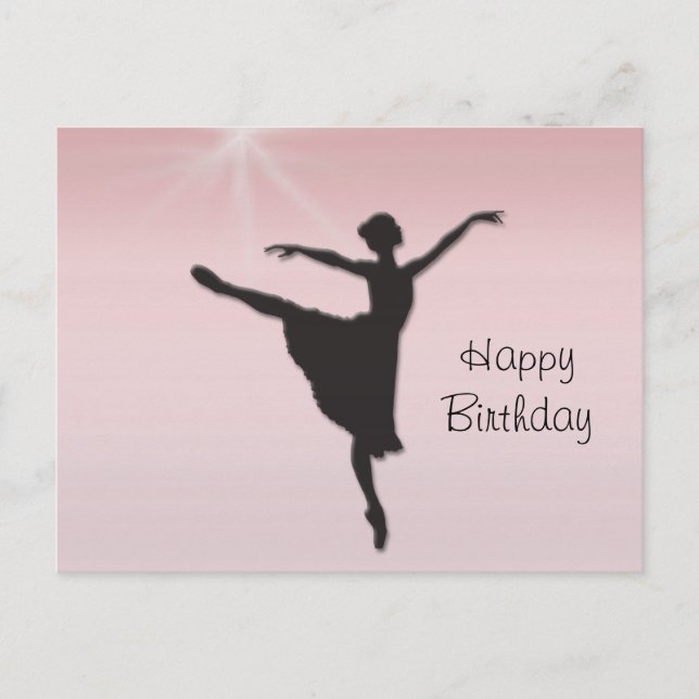 Ballet dancer postcard (Front)