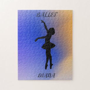 "BALLET DANCER" PUZZLE AVEC LE NOM PERSONNALISÉ!