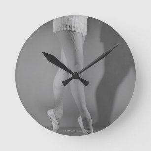 Ballet Dancer Round Clock