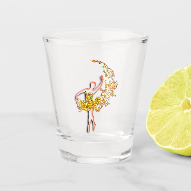 Ballet Dancer Shot Glass (Front)
