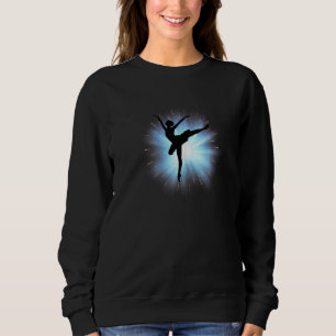 Ballet Dancer Silhouette Dancing Girls Ballerina B Sweatshirt