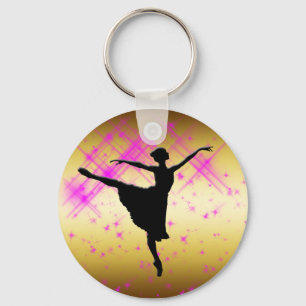 BALLET DANCER SILHOUETTE KEYCHAIN