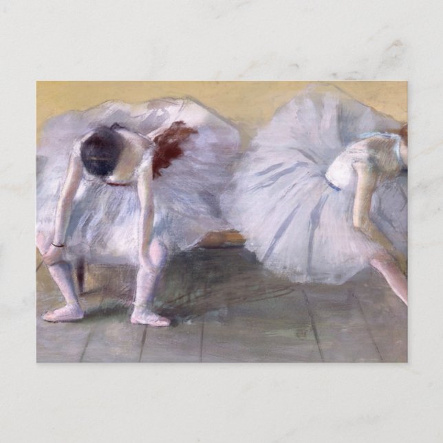 Ballet Dancer stretching Edgar Degas Postcard (Front)