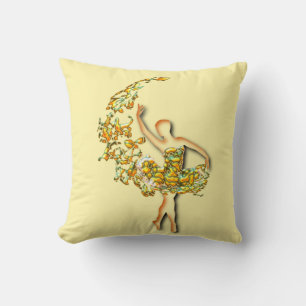 Ballet Dancer Woman Pillow